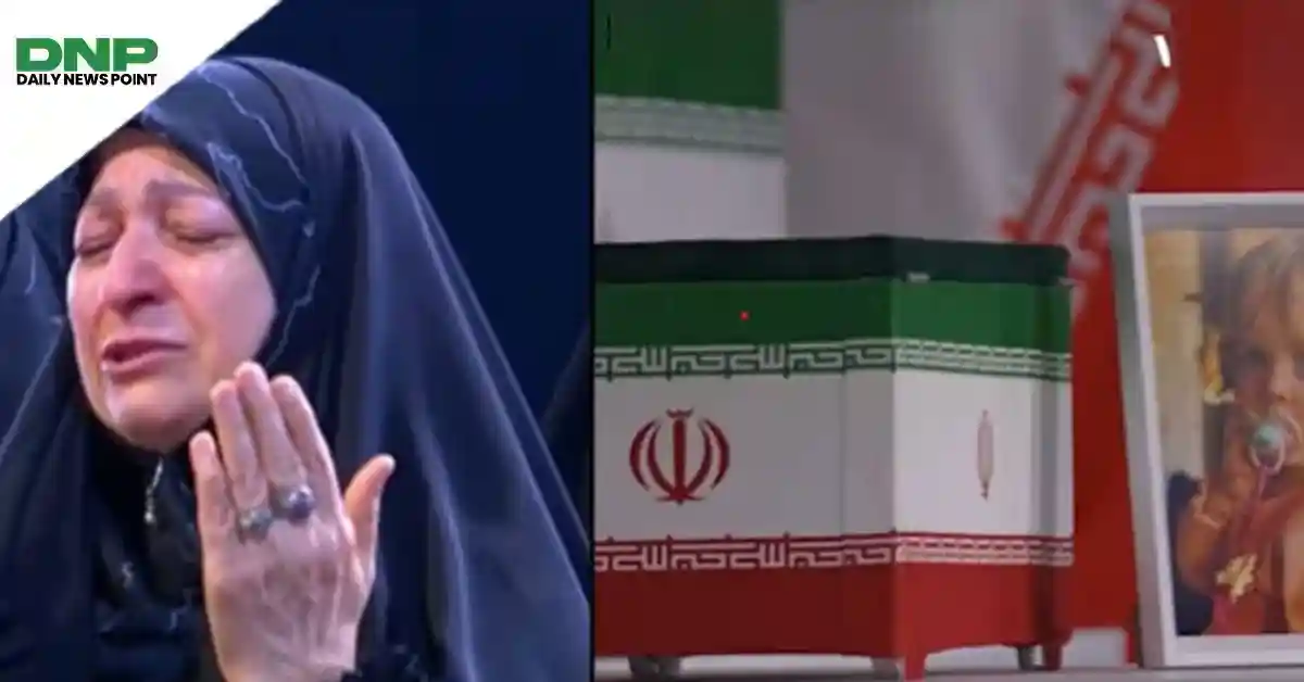 علی خامنہ ای کے جنازے میں 14 ماہ کی پوتی کے چھوٹے تابوت نے سب کو رلا دیا